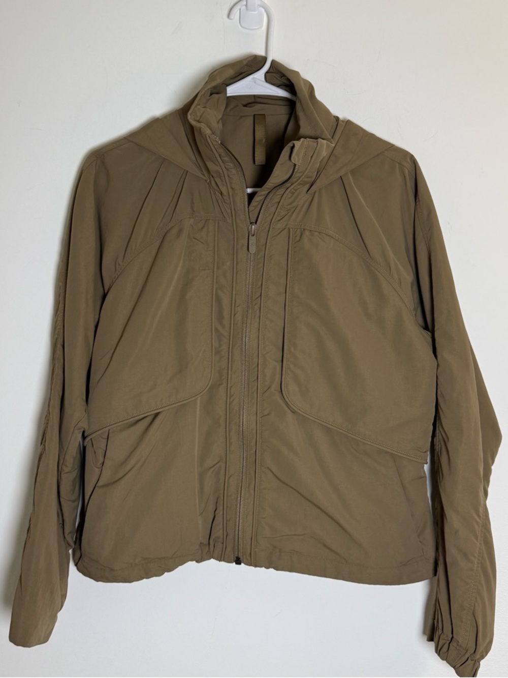 Lululemon Khaki Windbreaker With Hood